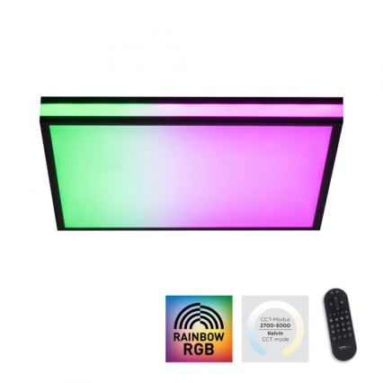 JUST LIGHT. 14110-18 - LED RGBW Reguliuojamas lubinis šviestuvas MARIO BLACK LED/19,5W/230V 2700-5000K + nuotolinio valdymo pultas