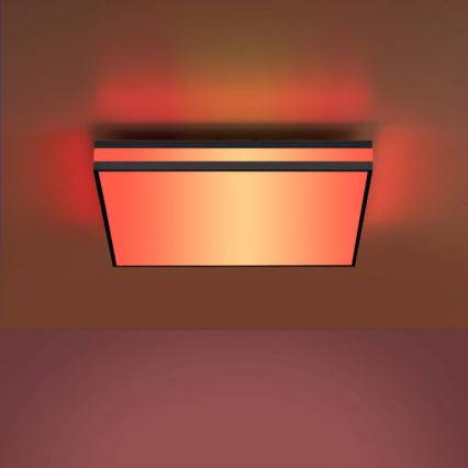 JUST LIGHT. 14110-18 - LED RGBW Reguliuojamas lubinis šviestuvas MARIO BLACK LED/19,5W/230V 2700-5000K + nuotolinio valdymo pultas