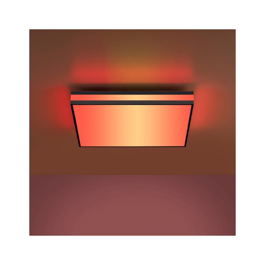 JUST LIGHT. 14110-18 - LED RGBW Reguliuojamas lubinis šviestuvas MARIO BLACK LED/19,5W/230V 2700-5000K + nuotolinio valdymo pultas