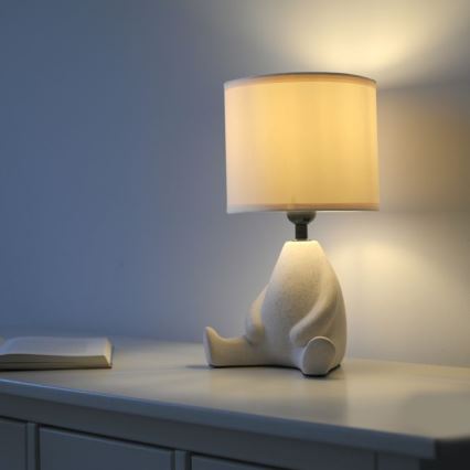 JUST LIGHT. 14190-39 - Stalo lempa TED 1xE27/25W/230V smėlinė