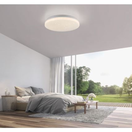 JUST LIGHT. 14275-16 - LED lubinis šviestuvas URANUS LED/10W/230V diametras 26 cm balta