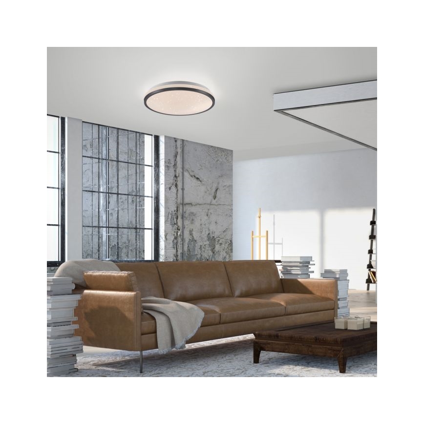 JUST LIGHT. 14293-18 - LED Pritemdomas lubinis šviestuvas KYLE LED/10W/230V diametras 28 cm juoda