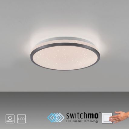 JUST LIGHT. 14293-18 - LED Pritemdomas lubinis šviestuvas KYLE LED/10W/230V diametras 28 cm juoda