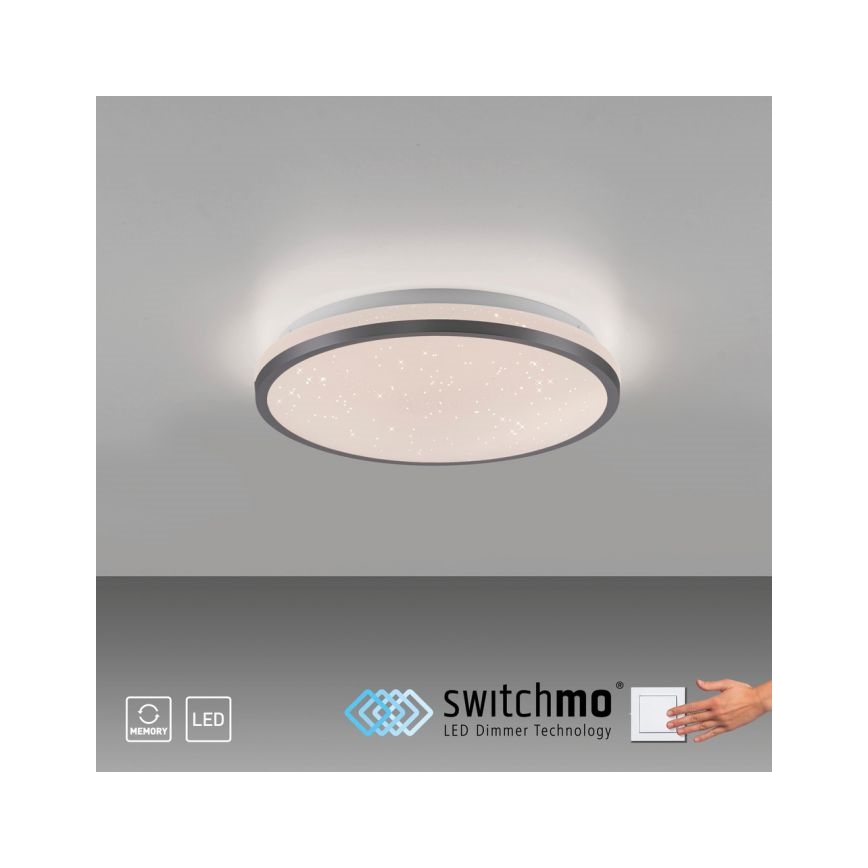 JUST LIGHT. 14293-18 - LED Pritemdomas lubinis šviestuvas KYLE LED/10W/230V diametras 28 cm juoda
