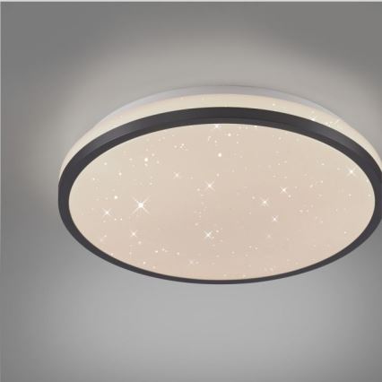JUST LIGHT. 14293-18 - LED Pritemdomas lubinis šviestuvas KYLE LED/10W/230V diametras 28 cm juoda