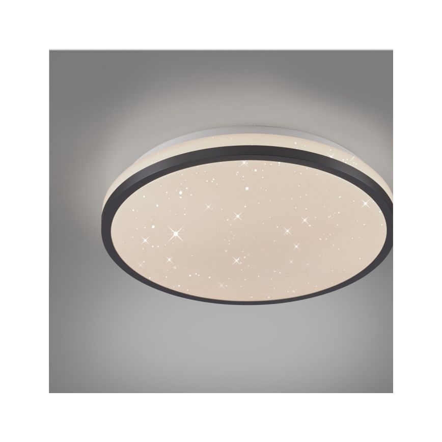 JUST LIGHT. 14293-18 - LED Pritemdomas lubinis šviestuvas KYLE LED/10W/230V diametras 28 cm juoda