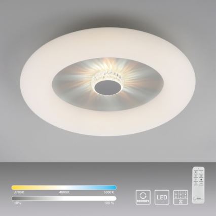 JUST LIGHT. 14383-16 - LED Pritemdomas lubinis šviestuvas VERTIGO LED/26W/230V 2700-5000K balta + nuotolinio valdymo pultas
