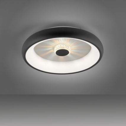 JUST LIGHT. 14384-18 - LED Pritemdomas lubinis šviestuvas VERTIGO LED/29W/230V 2700-5000K juoda + nuotolinio valdymo pultas