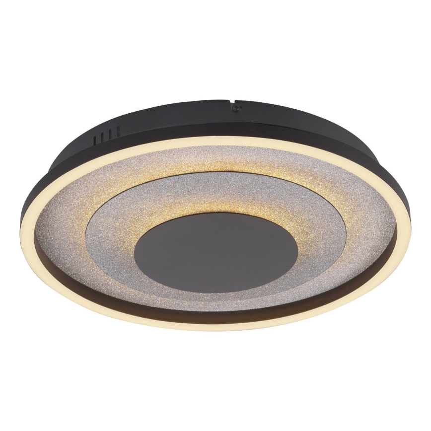 JUST LIGHT. 14409-21 - LED lubų šviestuvas GLITTY LED/22W/230V skers. 40 cm juoda