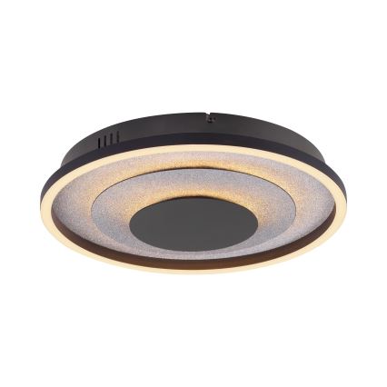 JUST LIGHT. 14409-21 - LED lubų šviestuvas GLITTY LED/22W/230V skers. 40 cm juoda