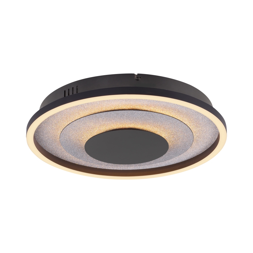 JUST LIGHT. 14409-21 - LED lubų šviestuvas GLITTY LED/22W/230V skers. 40 cm juoda