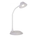 JUST LIGHT. 14414-16 - LED Reguliuojama lanksčioji stalo lempa su belaidžiu įkrovimu PUCKI LED/4,5W/230V balta