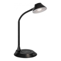 JUST LIGHT. 14414-18 - Reguliuojama lanksčioji stalinė lempa su belaidžiu įkrovimu PUCKI LED/4,5W/230V juoda