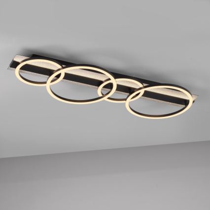 JUST LIGHT. 14426-21 - LED lubinis šviestuvas CICHIO LED/37W/230V + LED/9,5W 30x86 cm juoda