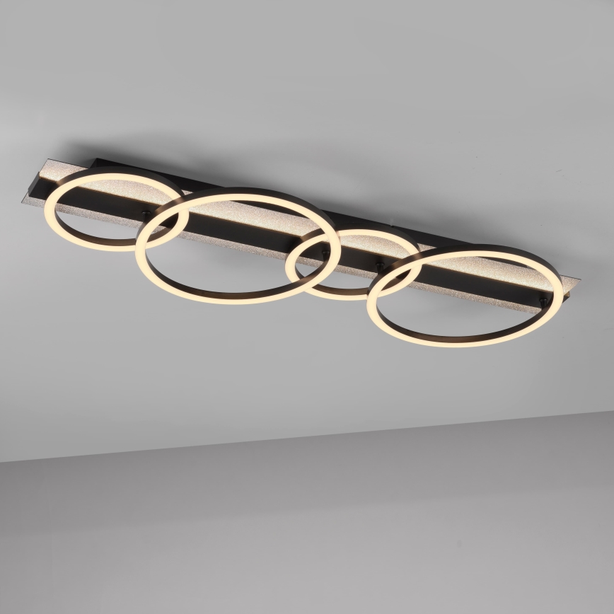 JUST LIGHT. 14426-21 - LED lubinis šviestuvas CICHIO LED/37W/230V + LED/9,5W 30x86 cm juoda
