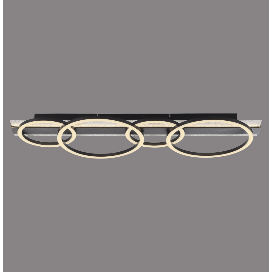 JUST LIGHT. 14426-21 - LED lubinis šviestuvas CICHIO LED/37W/230V + LED/9,5W 30x86 cm juoda