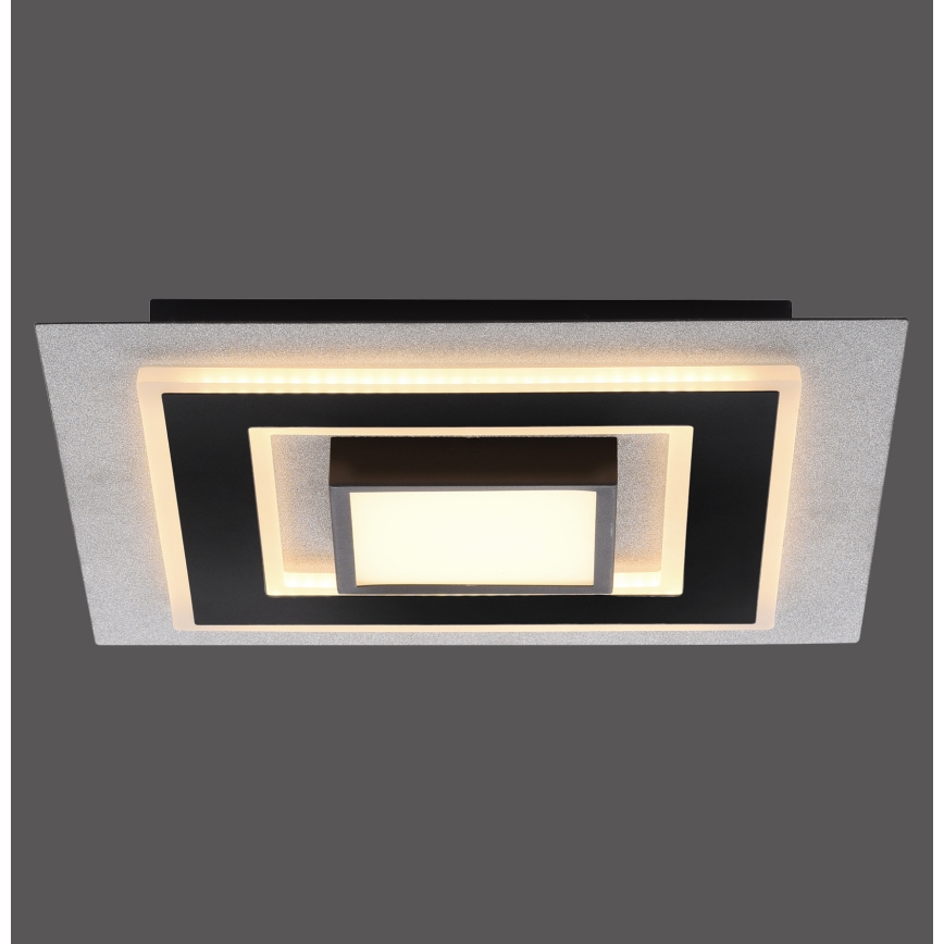 JUST LIGHT. 14439-21 - LED lubinis šviestuvas CICHIO LED/18,5W/230V + LED/9W 40x40 cm juodas