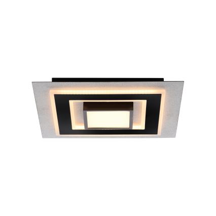 JUST LIGHT. 14439-21 - LED lubinis šviestuvas CICHIO LED/18,5W/230V + LED/9W 40x40 cm juodas