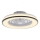 JUST LIGHT. 14447-18 - LED RGBW Pritemdomas lubinis ventiliatorius su šviestuvu LENO LED/44W/230V 3000-6500K diametras 48,6 cm balta + nuotolinio valdymo pultas