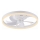JUST LIGHT. 14624-16 - Dimeriuojamas LED lubų ventiliatorius su apšvietimu RITA LED/22W/230V 3000-6000K Ø 50 cm, balta + nuotolinis valdymas
