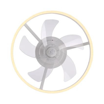 JUST LIGHT. 14624-16 - Dimeriuojamas LED lubų ventiliatorius su apšvietimu RITA LED/22W/230V 3000-6000K Ø 50 cm, balta + nuotolinis valdymas