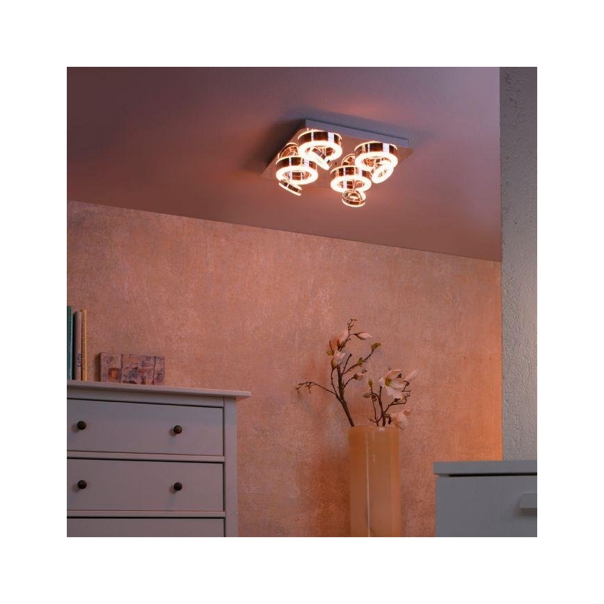 JUST LIGHT. 14662-17 - LED RGBW Pritemdomi akcentiniai šviestuvai TIM LOLASMART 4xLED/5,9/230V 2700-5000K + nuotolinio valdymo pultas