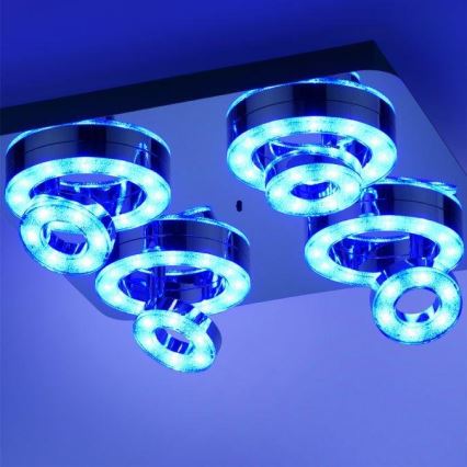 JUST LIGHT. 14662-17 - LED RGBW Pritemdomi akcentiniai šviestuvai TIM LOLASMART 4xLED/5,9/230V 2700-5000K + nuotolinio valdymo pultas