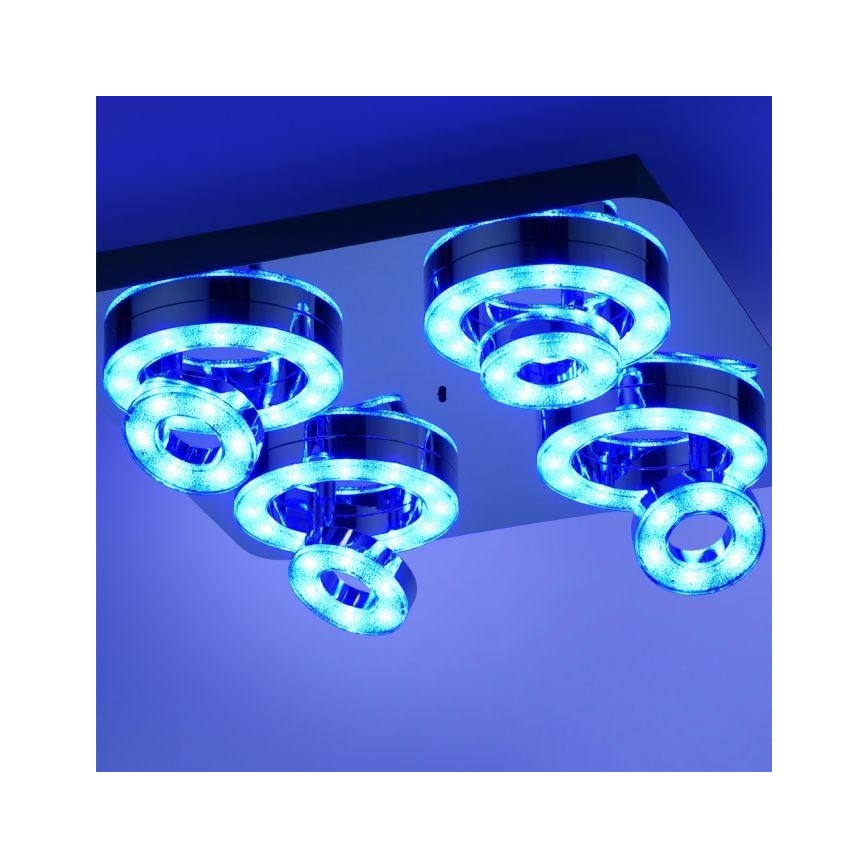JUST LIGHT. 14662-17 - LED RGBW Pritemdomi akcentiniai šviestuvai TIM LOLASMART 4xLED/5,9/230V 2700-5000K + nuotolinio valdymo pultas