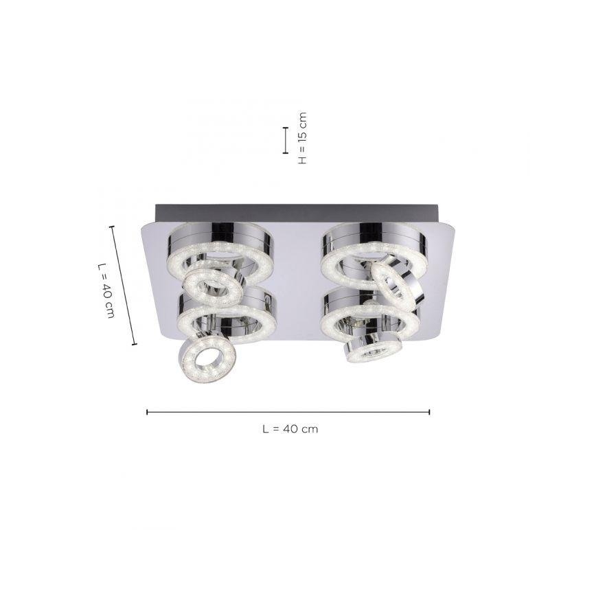 JUST LIGHT. 14662-17 - LED RGBW Pritemdomi akcentiniai šviestuvai TIM LOLASMART 4xLED/5,9/230V 2700-5000K + nuotolinio valdymo pultas