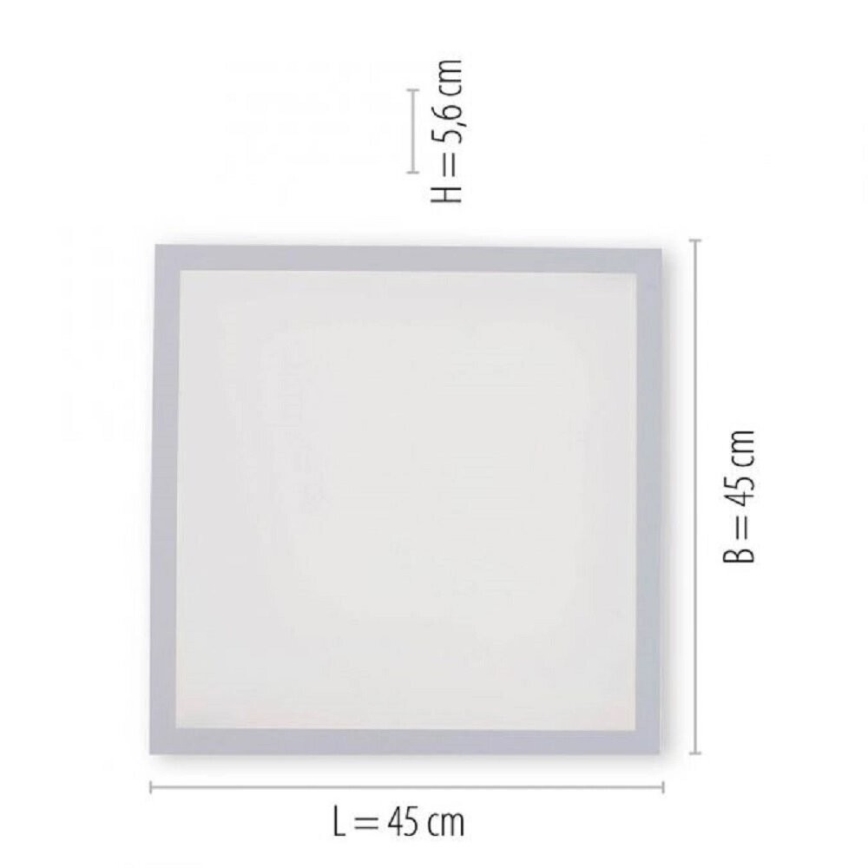 JUST LIGHT. 14681-16 - LED RGB Reguliuojama ant pagrindo montuojama panelė LOLA FLAT LED/28W/230V 2700-5000K + nuotolinio valdymo pultas