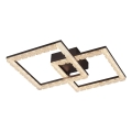 JUST LIGHT. 14732-18 - LED lubinis šviestuvas GLITRA LED/17,5W/230V 37,6x37,6 cm juoda