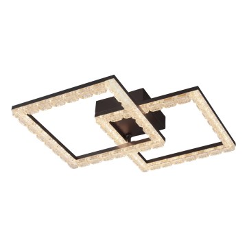 JUST LIGHT. 14732-18 - LED lubinis šviestuvas GLITRA LED/17,5W/230V 37,6x37,6 cm juoda