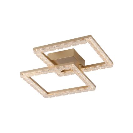 JUST LIGHT. 14732-60 - LED lubinis šviestuvas GLITRA LED/17,5W/230V 37,6x37,6 cm auksinis