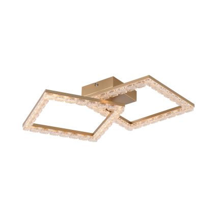 JUST LIGHT. 14732-60 - LED lubinis šviestuvas GLITRA LED/17,5W/230V 37,6x37,6 cm auksinis