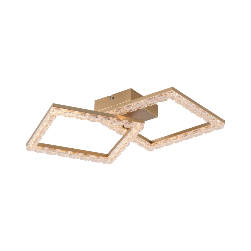 JUST LIGHT. 14732-60 - LED lubinis šviestuvas GLITRA LED/17,5W/230V 37,6x37,6 cm auksinis