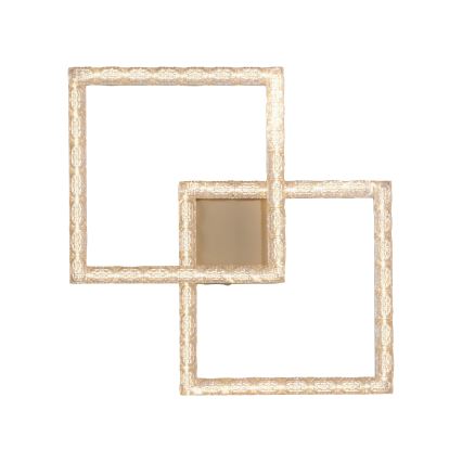 JUST LIGHT. 14732-60 - LED lubinis šviestuvas GLITRA LED/17,5W/230V 37,6x37,6 cm auksinis