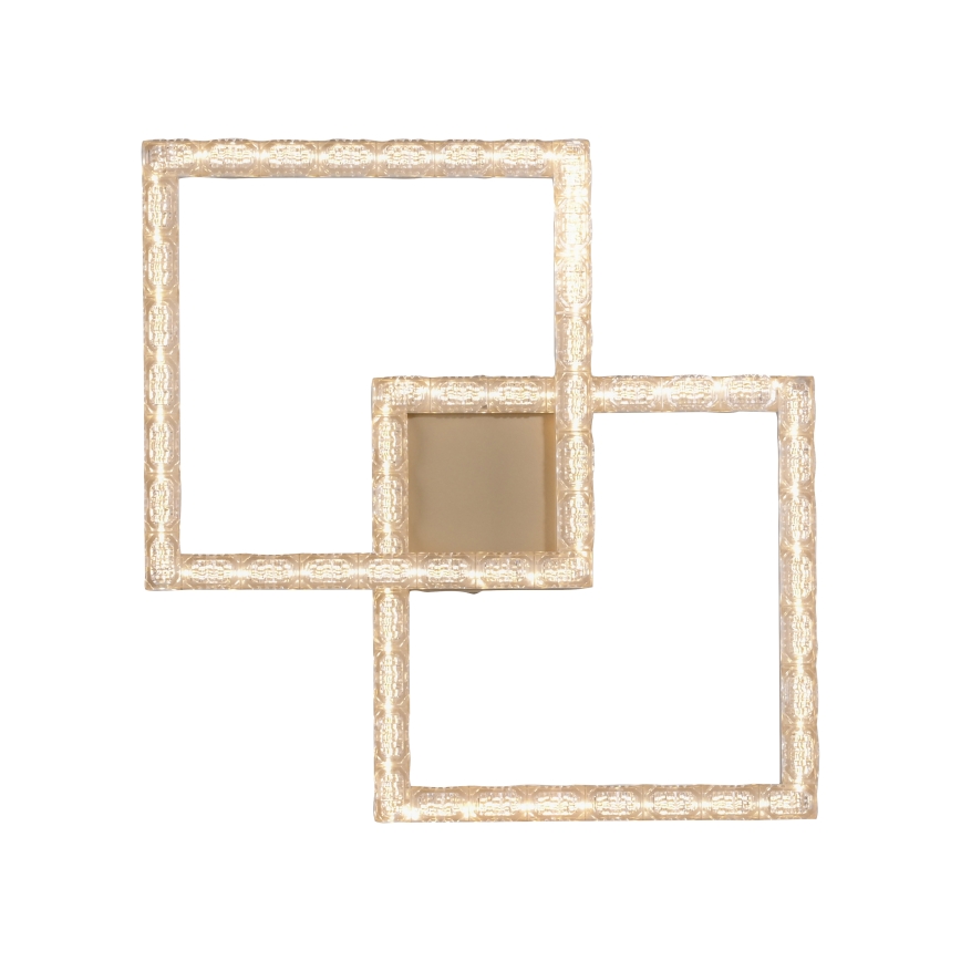 JUST LIGHT. 14732-60 - LED lubinis šviestuvas GLITRA LED/17,5W/230V 37,6x37,6 cm auksinis