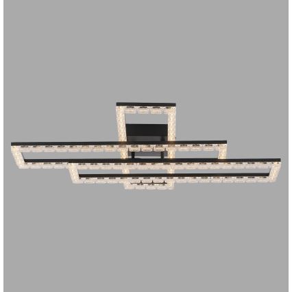 JUST LIGHT. 14733-18 - LED Lubinis šviestuvas GLITRA LED/35W/230V 57x72 cm juoda