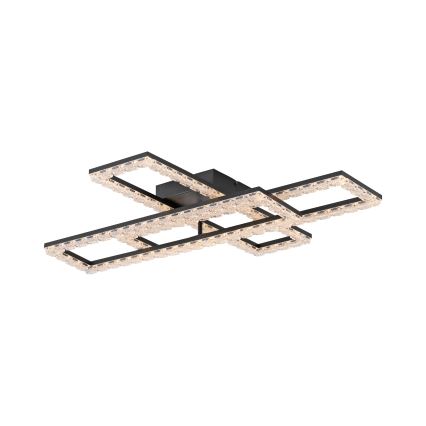 JUST LIGHT. 14733-18 - LED Lubinis šviestuvas GLITRA LED/35W/230V 57x72 cm juoda