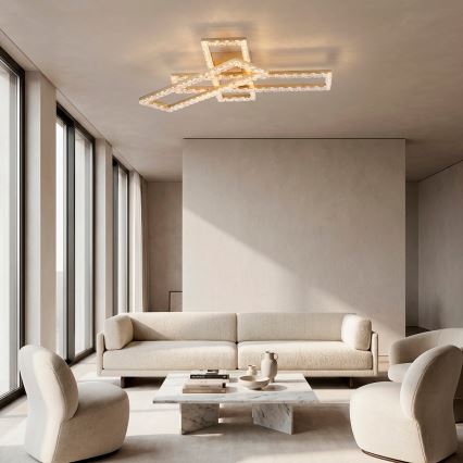 JUST LIGHT. 14733-60 - LED lubinis šviestuvas GLITRA LED/35W/230V 57,25x72,05 cm auksinis