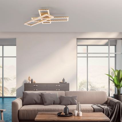 JUST LIGHT. 14733-60 - LED lubinis šviestuvas GLITRA LED/35W/230V 57,25x72,05 cm auksinis