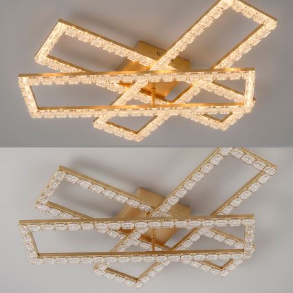 JUST LIGHT. 14733-60 - LED lubinis šviestuvas GLITRA LED/35W/230V 57,25x72,05 cm auksinis