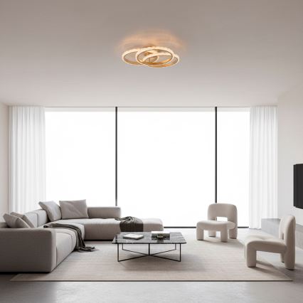 JUST LIGHT. 14734-60 - LED lubinis šviestuvas GLITRA LED/37W/230V Ø 50 cm aukso spalvos