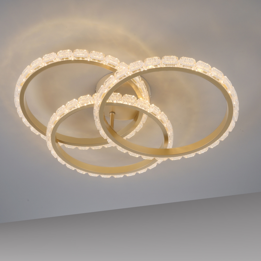 JUST LIGHT. 14734-60 - LED lubinis šviestuvas GLITRA LED/37W/230V Ø 50 cm aukso spalvos