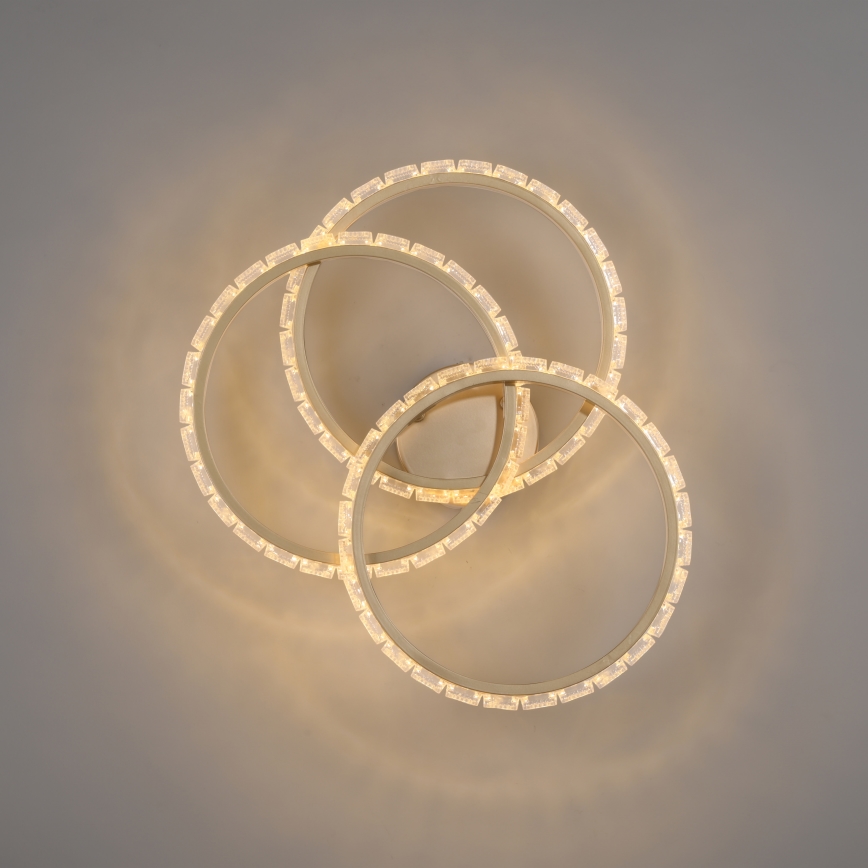 JUST LIGHT. 14734-60 - LED lubinis šviestuvas GLITRA LED/37W/230V Ø 50 cm aukso spalvos