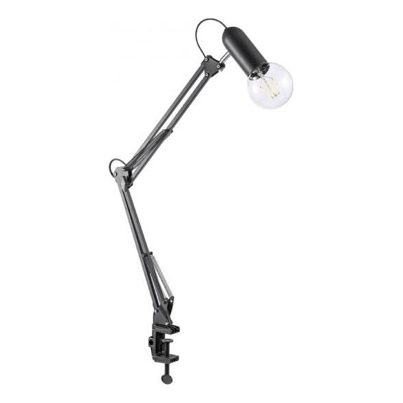 JUST LIGHT. 14773-18 - Stalinis šviestuvas su gnybtu TURN ME 1xE27/60W/230V juoda
