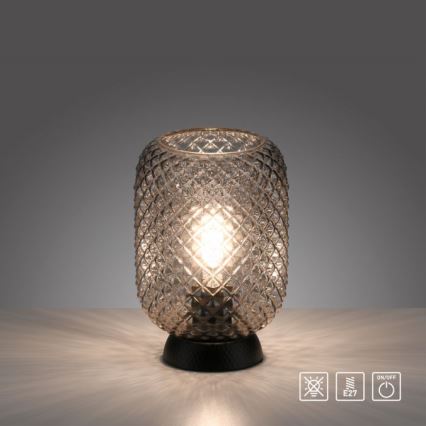 JUST LIGHT. 14906-18 - Stalinis šviestuvas REISHI 1xE27/40W/230V juoda
