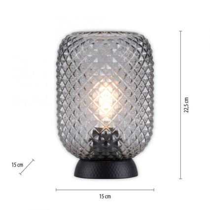 JUST LIGHT. 14906-18 - Stalinis šviestuvas REISHI 1xE27/40W/230V juoda