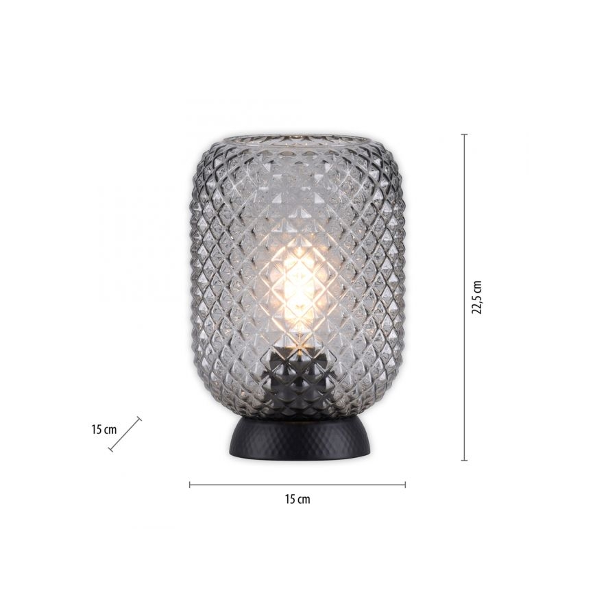 JUST LIGHT. 14906-18 - Stalinis šviestuvas REISHI 1xE27/40W/230V juoda