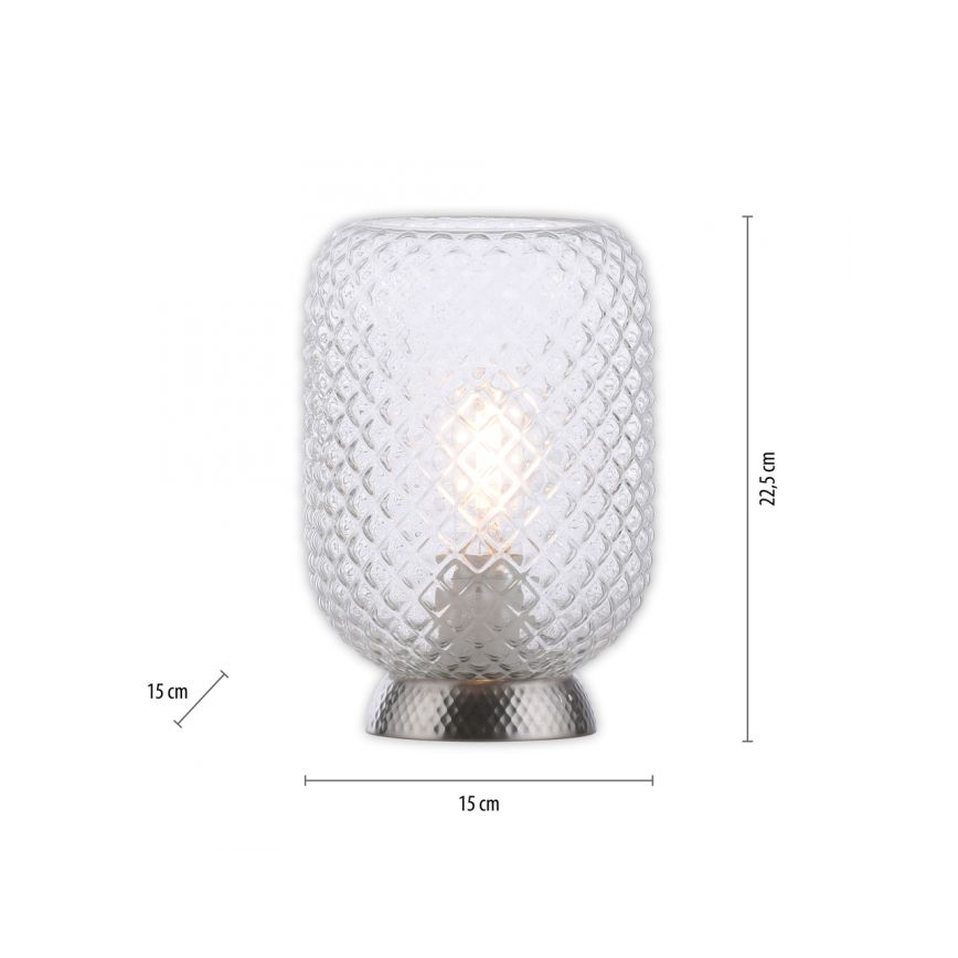 JUST LIGHT. 14906-55 - Stalinis šviestuvas REISHI 1xE27/40W/230V matinis chromas
